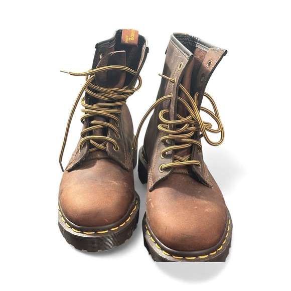 Dr. Doc Martens 1460 Crazy‎ Horse Leather Boots  — Women 6, Men 5 — Brown main image 7
